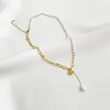 Nathalia Chain Pearl Necklace