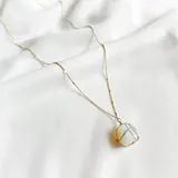Opal Cube Necklace
